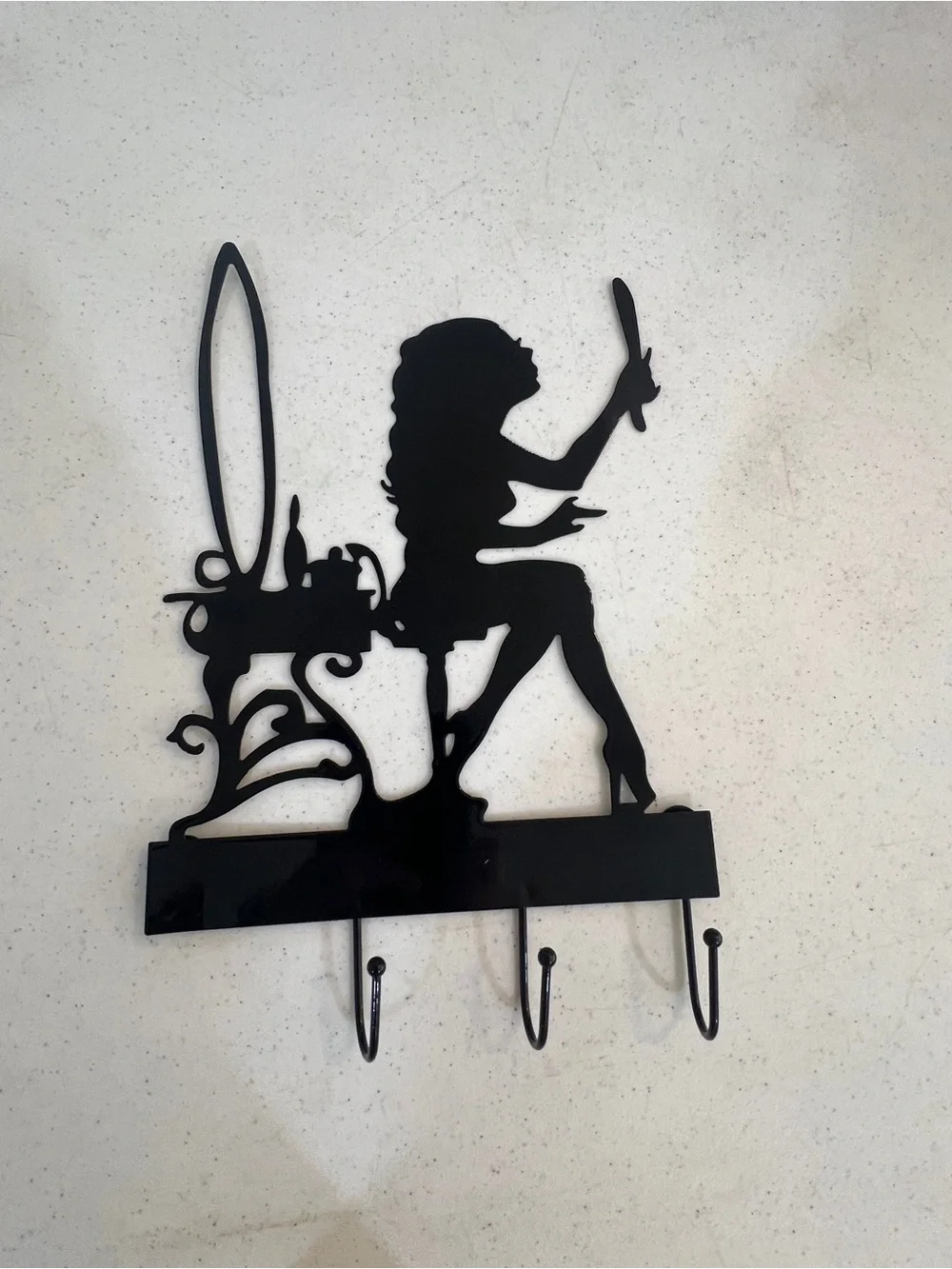 Vanity Silhouette Wall Hook - Black